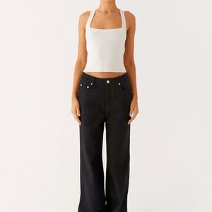 Peppermayo Black Straight Leg Jeans